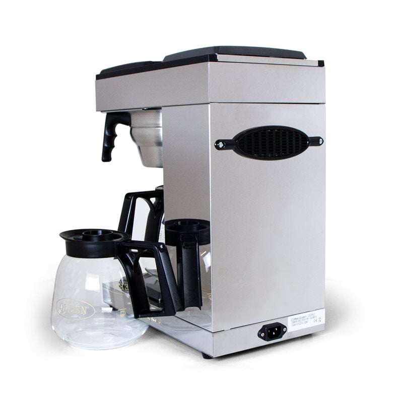 Coffee Queen Twin Hotplate Filter Coffee Brewer Manual Fill