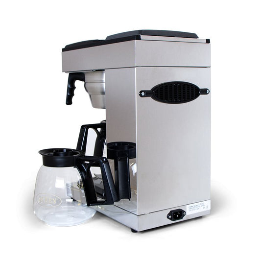 Coffee Queen Twin Hotplate Filter Coffee Brewer Manual Fill