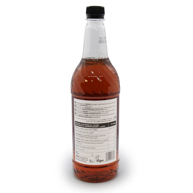 Sweetbird Classic Cinnamon Syrup 1.0 Ltr