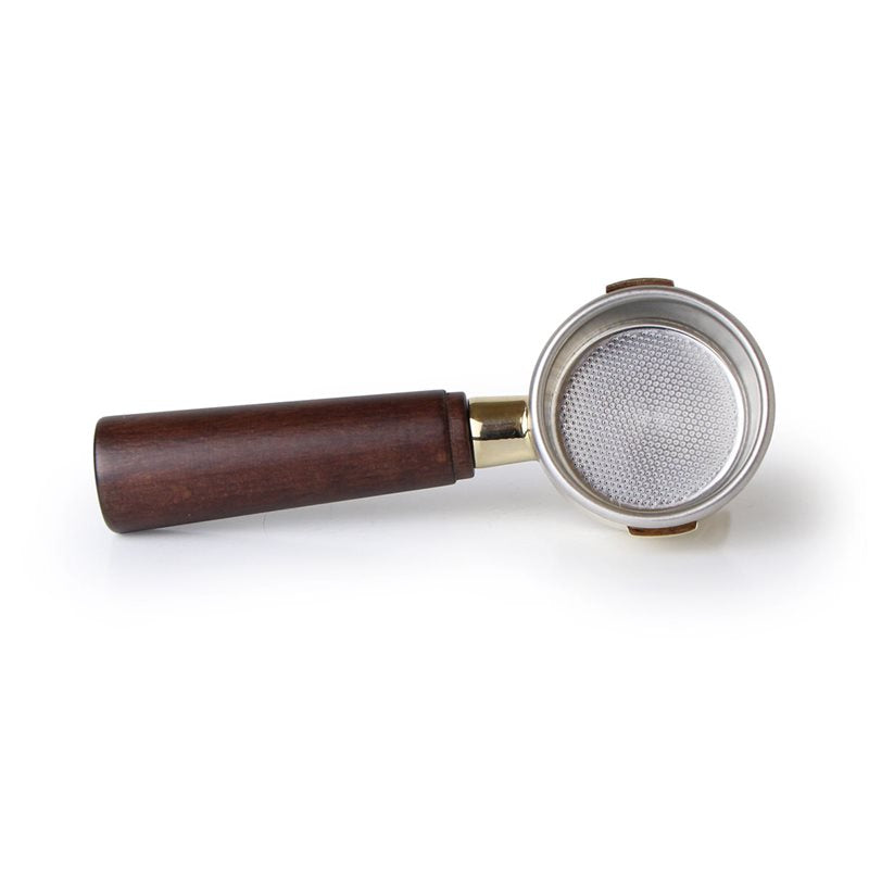La Pavoni Hebel-Siebträger aus Messing/Gold mit Holzgriff (Neue Gruppe) – 395304