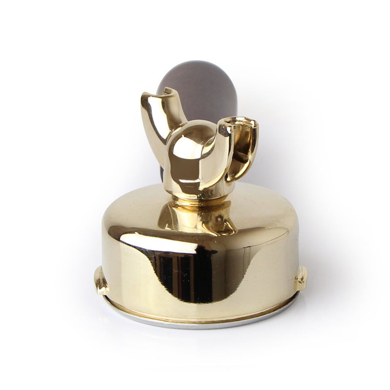 La Pavoni Hebel-Siebträger aus Messing/Gold mit Holzgriff (Neue Gruppe) – 395304