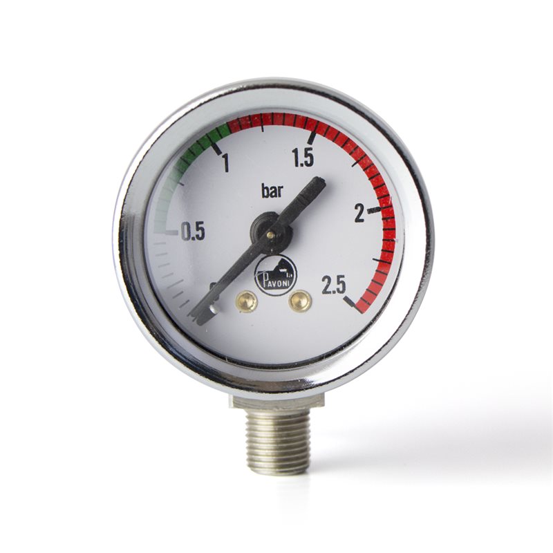 La Pavoni Lever Pressure Gauge (Chrome) - 5530028