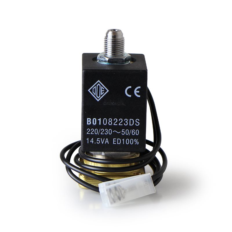 ODE 3 Way Solenoid Valve Ruby Seal 1.5mm Tapered Fitting