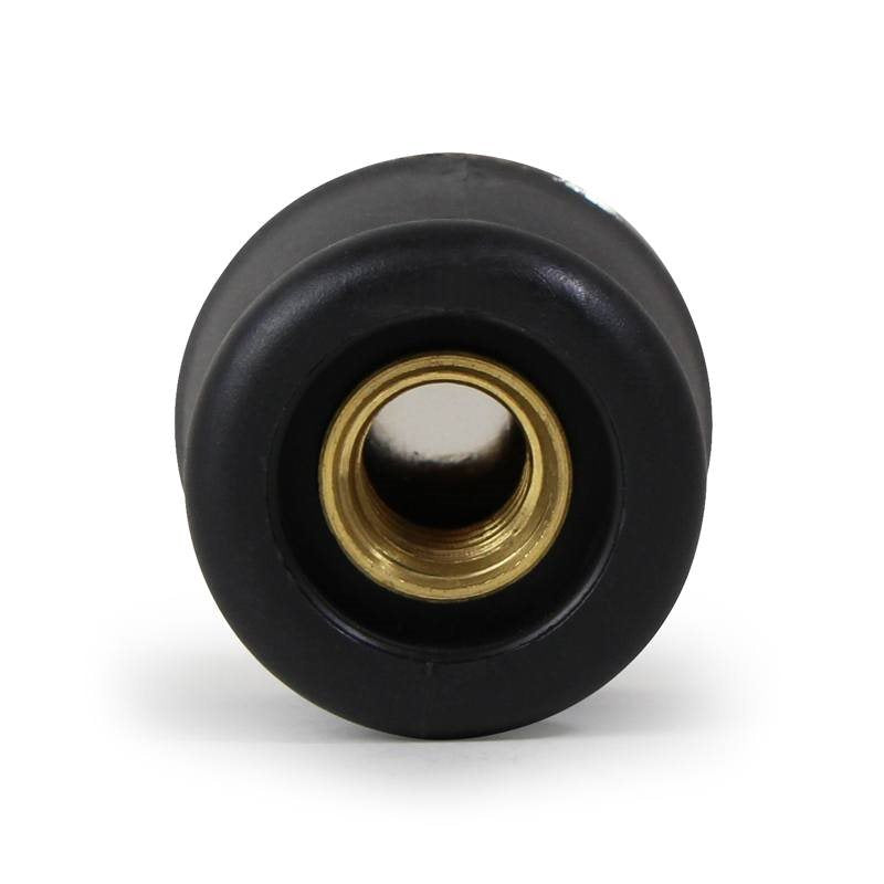 La Pavoni Dampfknopf Schwarz (Anschraubbar) Mit Chrom-Endkappe