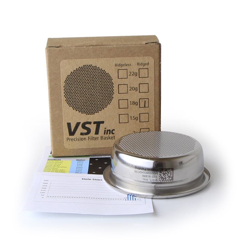 VST Precision 18 Gram Filter Basket - Ridged