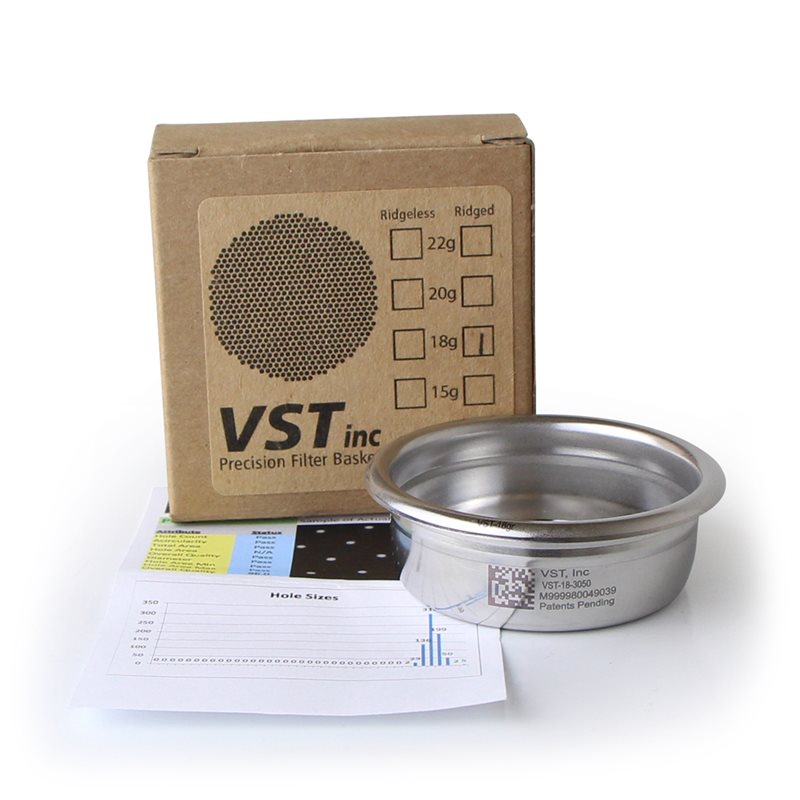 VST Precision 18 Gram Filter Basket - Ridged
