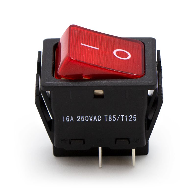 Red Bipolar Power Switch 16A