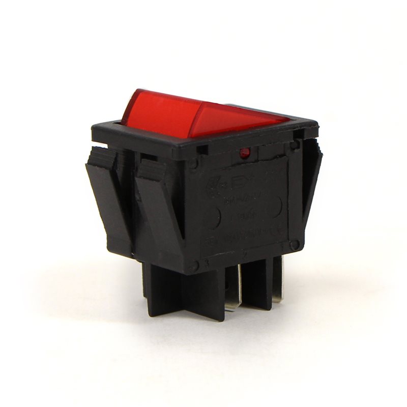 Red Bipolar 16A 250v Spring Switch