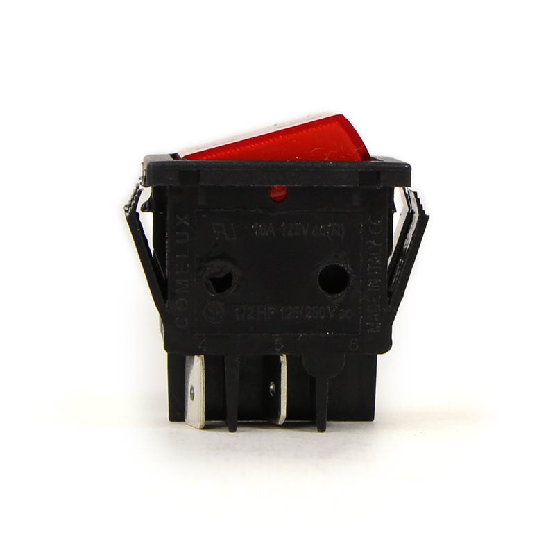 Red Bipolar 16A 250v Spring Switch