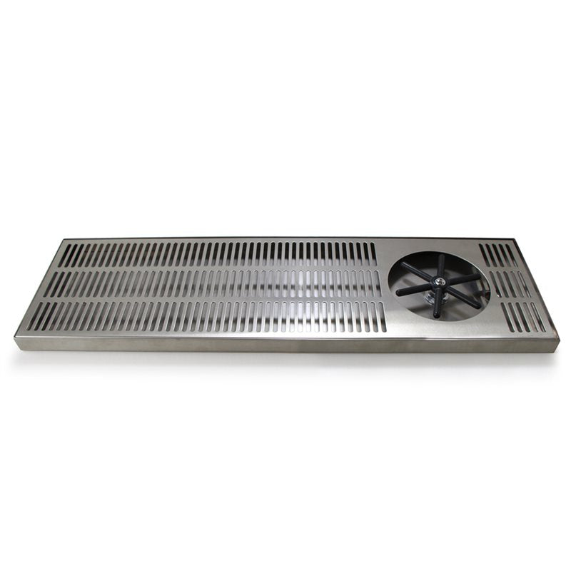 Krome Dispense Side Spray Glass Rinser Tray 610mm - C460