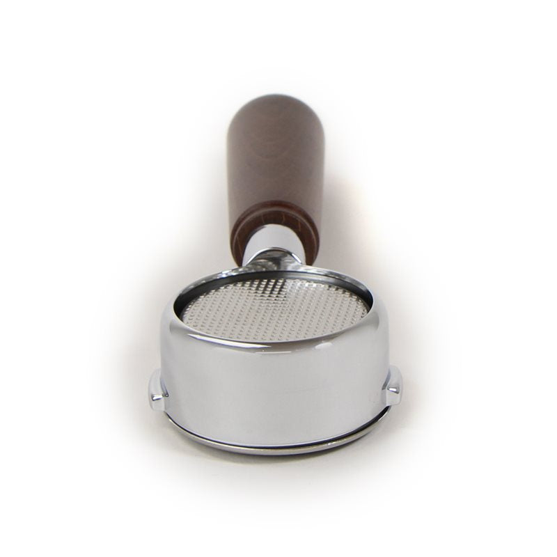 La Pavoni Hebel-Chrom-Siebträger mit Holzgriff (alte Gruppe) – 395314