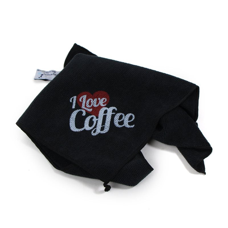 'I Love Coffee' Microfibre Cloth 40x40cm
