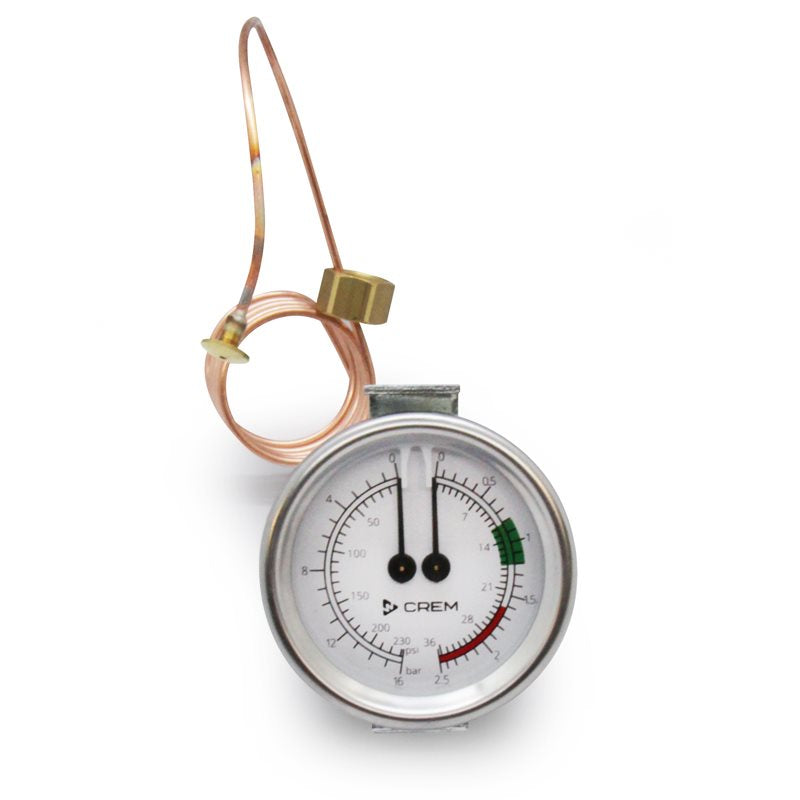 Crem/Expobar Dual Pressure Gauge ø 60mm - 60000050
