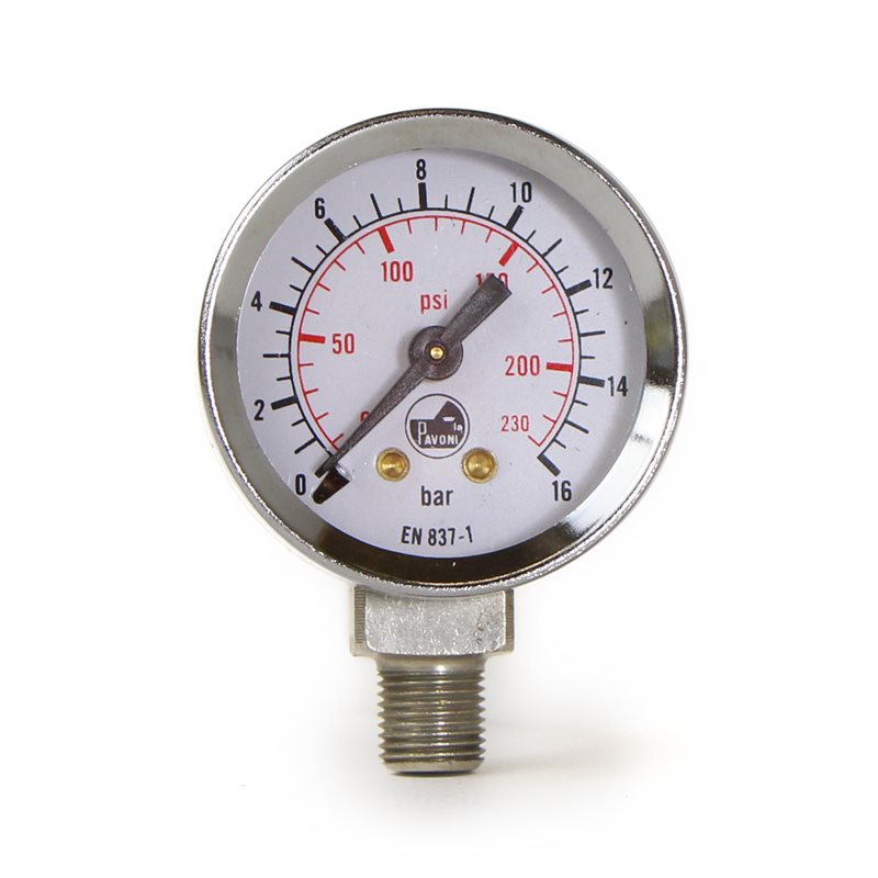 La Pavoni Lever Piston Shaft Pressure Gauge 0-16 Bar - 5530014