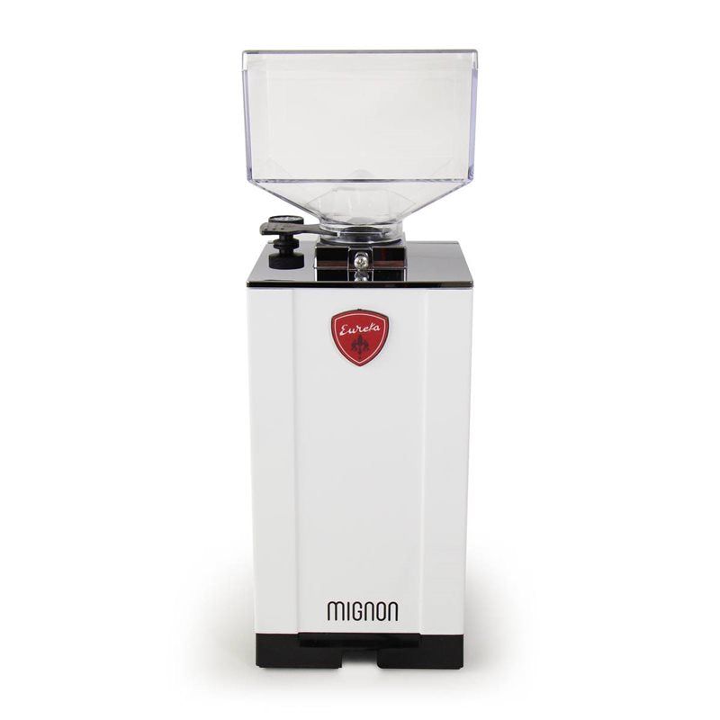 Eureka Mignon Specialita Coffee Grinder 230v - White and Chrome