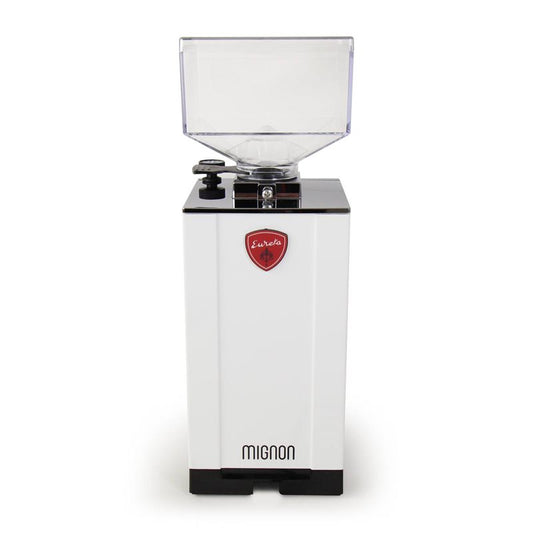 Eureka Mignon Specialita Coffee Grinder 230v - White and Chrome