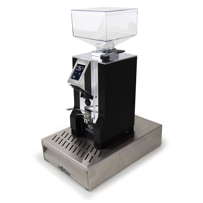 Eureka Mignon Specialita Black Grinder with Stainless Knock-box