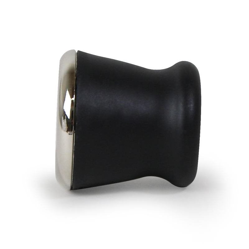 La Pavoni Hot Water Knob Black (Screw On) With Chrome End Cap