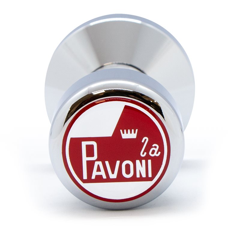 La Pavoni Tamper mit Abzeichen, 51,6 mm (nach der Jahrtausendwende), Aluminium – CS00000019