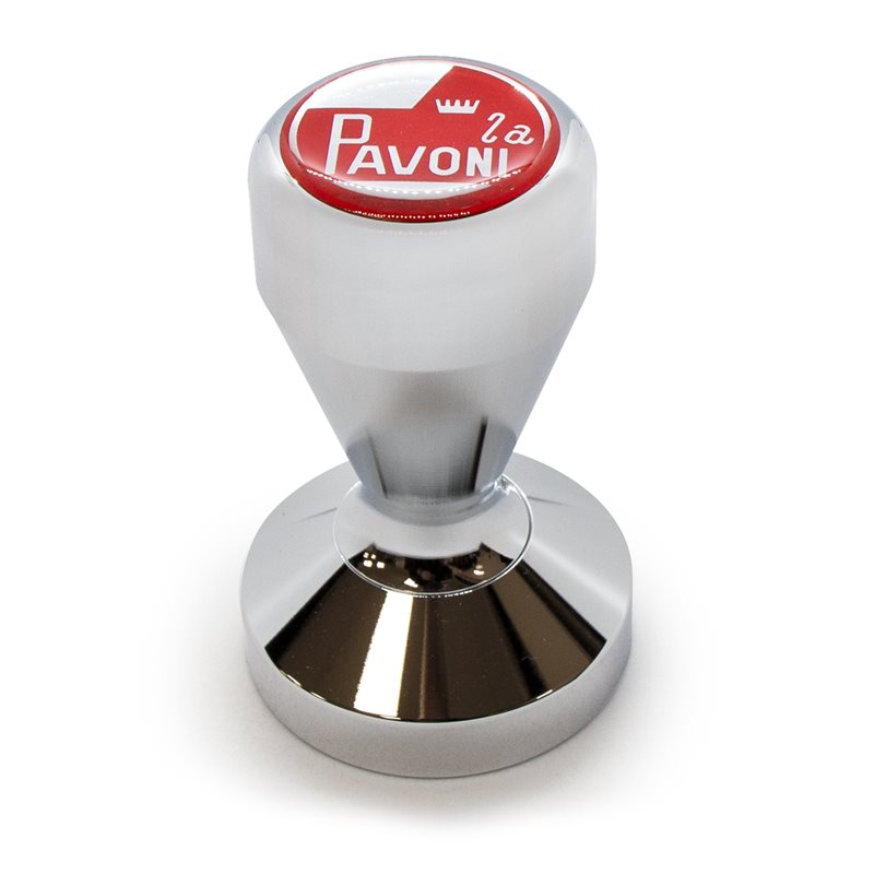 La Pavoni Tamper mit Abzeichen, 51,6 mm (nach der Jahrtausendwende), Aluminium – CS00000019