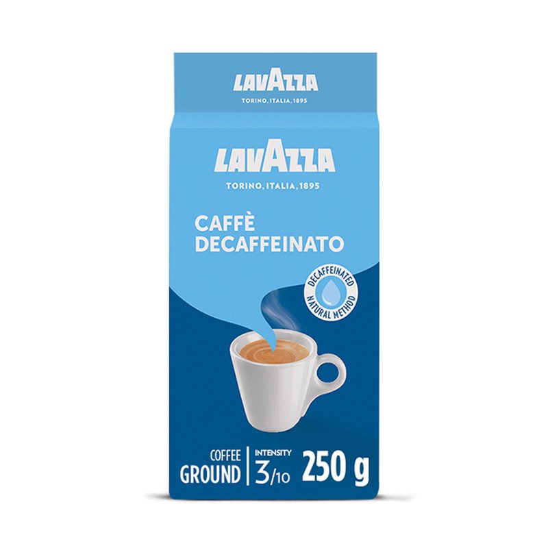 Lavazza Decaffeinated Espresso Ground Case - 8 x 250g