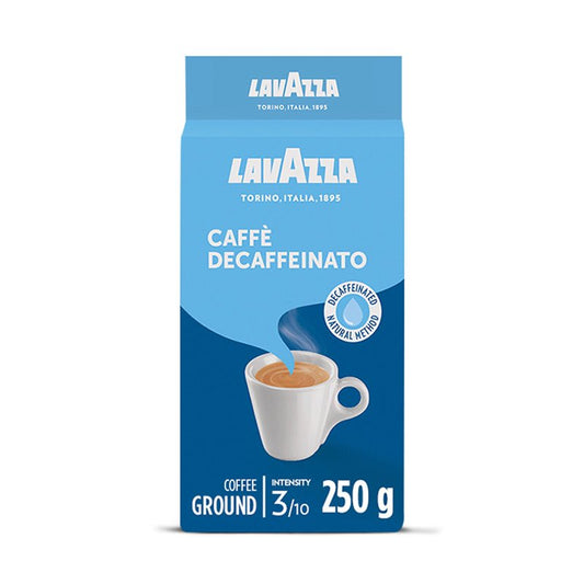 Lavazza Decaffeinated Espresso Ground Case - 8 x 250g