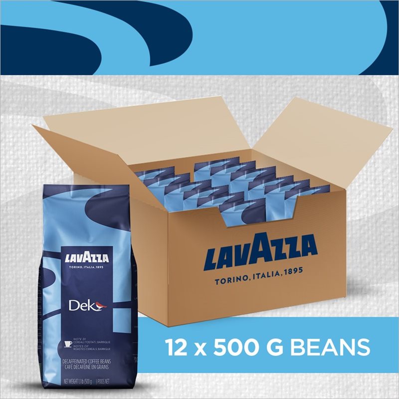 Lavazza CO2 Decaf Espresso Beans - 12 x 500g