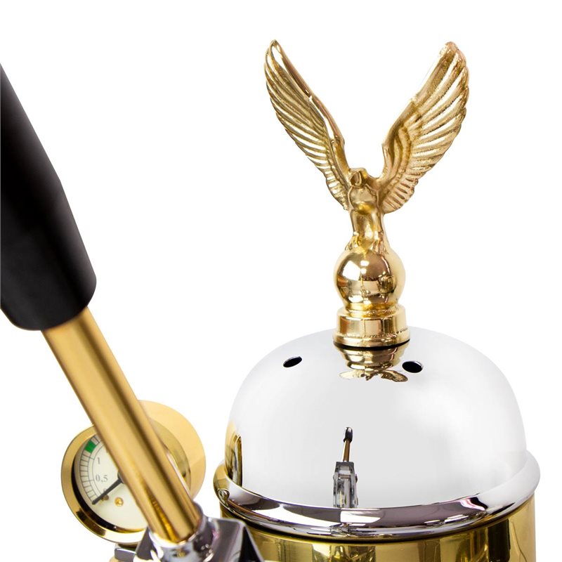 Elektra Micro Casa Leva Espresso Machine 230V Chrome/Brass - S1CO