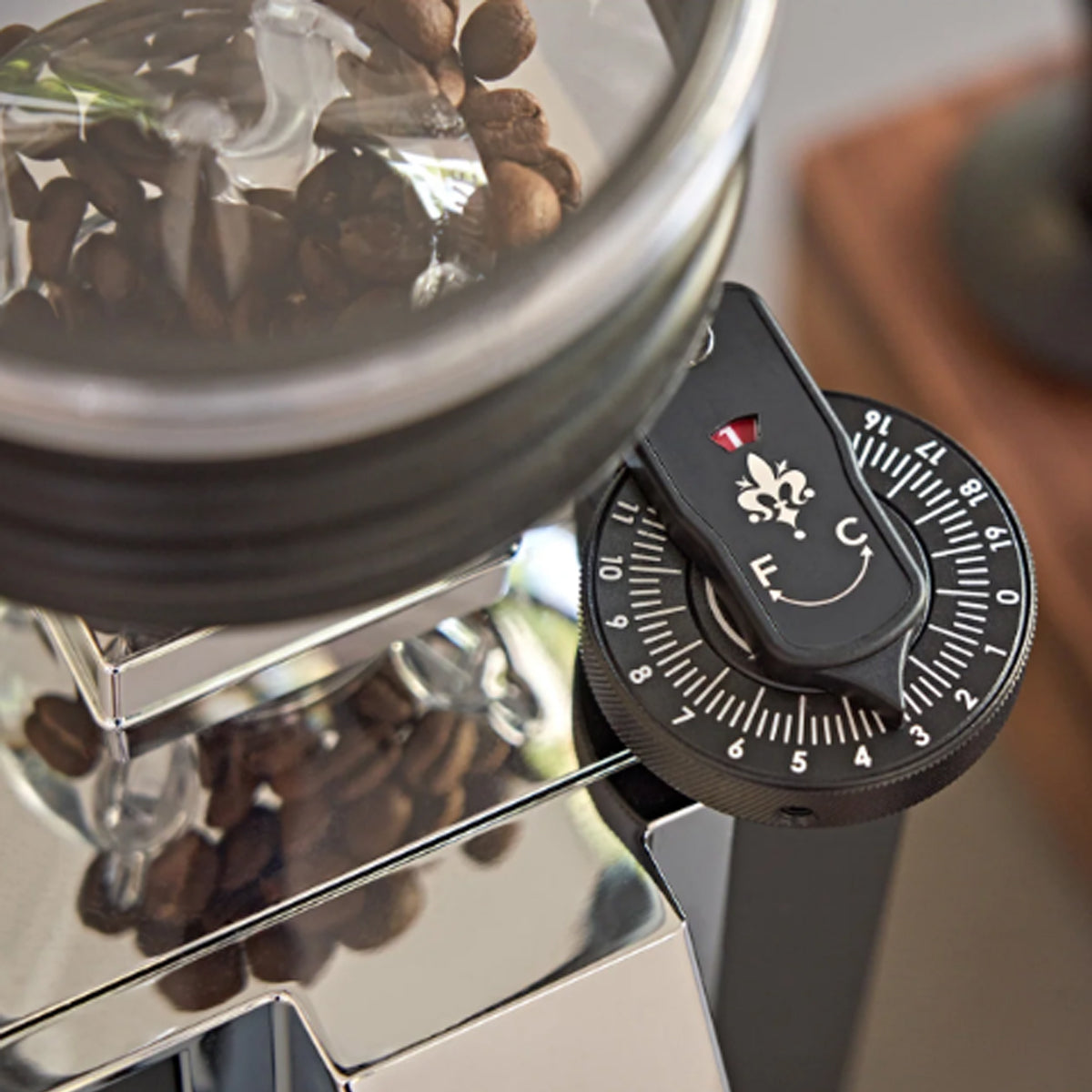 Eureka Mignon Zero 65 AP Coffee Grinder. Available from The Espresso Shop.
