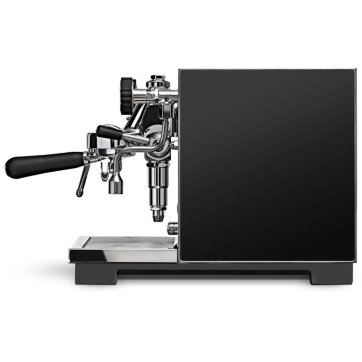 Eureka Costanza Espresso Coffee Machine 230v - Black side view.