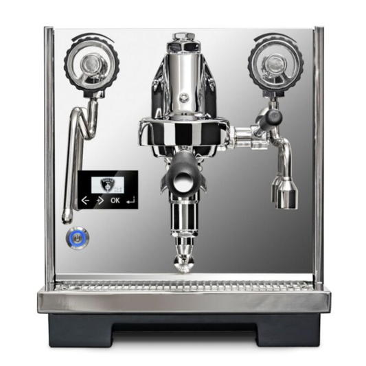 Front View, Eureka Costanza Espresso Coffee Machine 230v From The Espresso Shop.