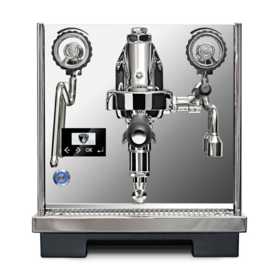 Front view of the Eureka Costanza Espresso Coffee Machine 230v.