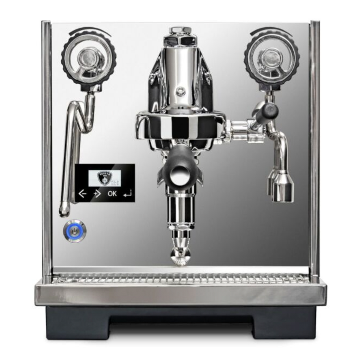 Front View. Eureka Costanza Espresso Coffee Machine 230v - From The Espresso Shop.