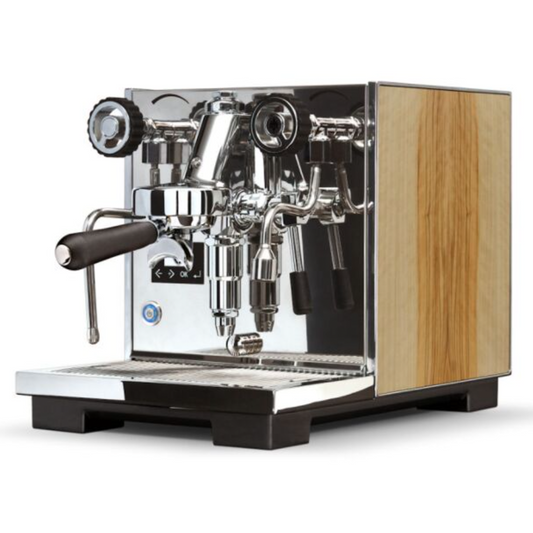 Eureka Costanza R Espresso Coffee Machine 230v - Olive Side Panels. Supplied by The Espresso Shop.