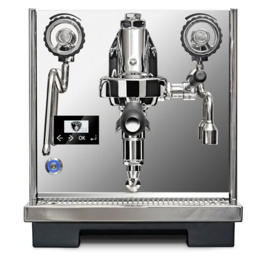 Front View. Eureka Costanza Espresso Machine 230v - Stainless Steel