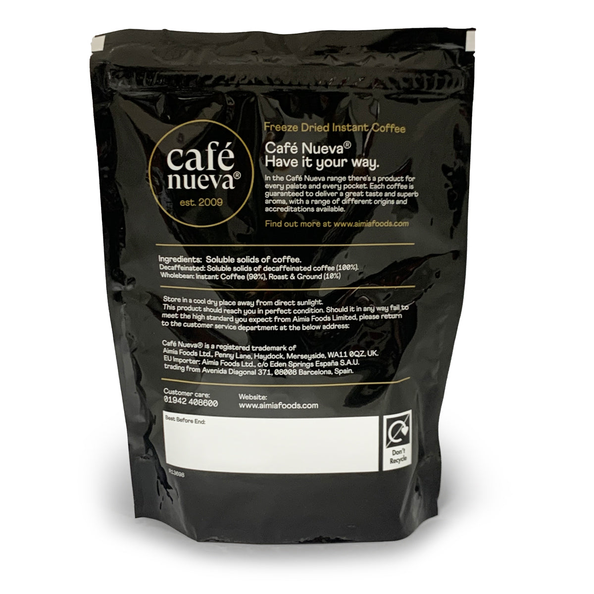Cafe Nueva Vigoroso Freeze Dried Coffee Granules 300g