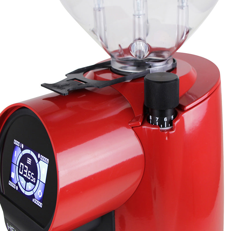 Eureka Helios 65 240V Coffee Grinder - Red