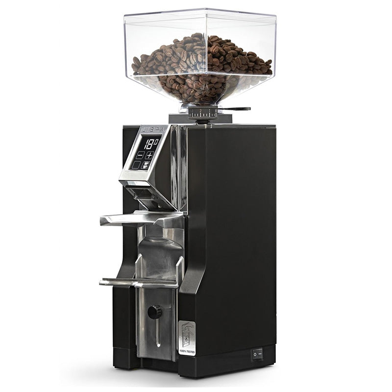 Eureka Mignon Libra 55 On Demand Coffee Grinder 230v - Black and Chrome