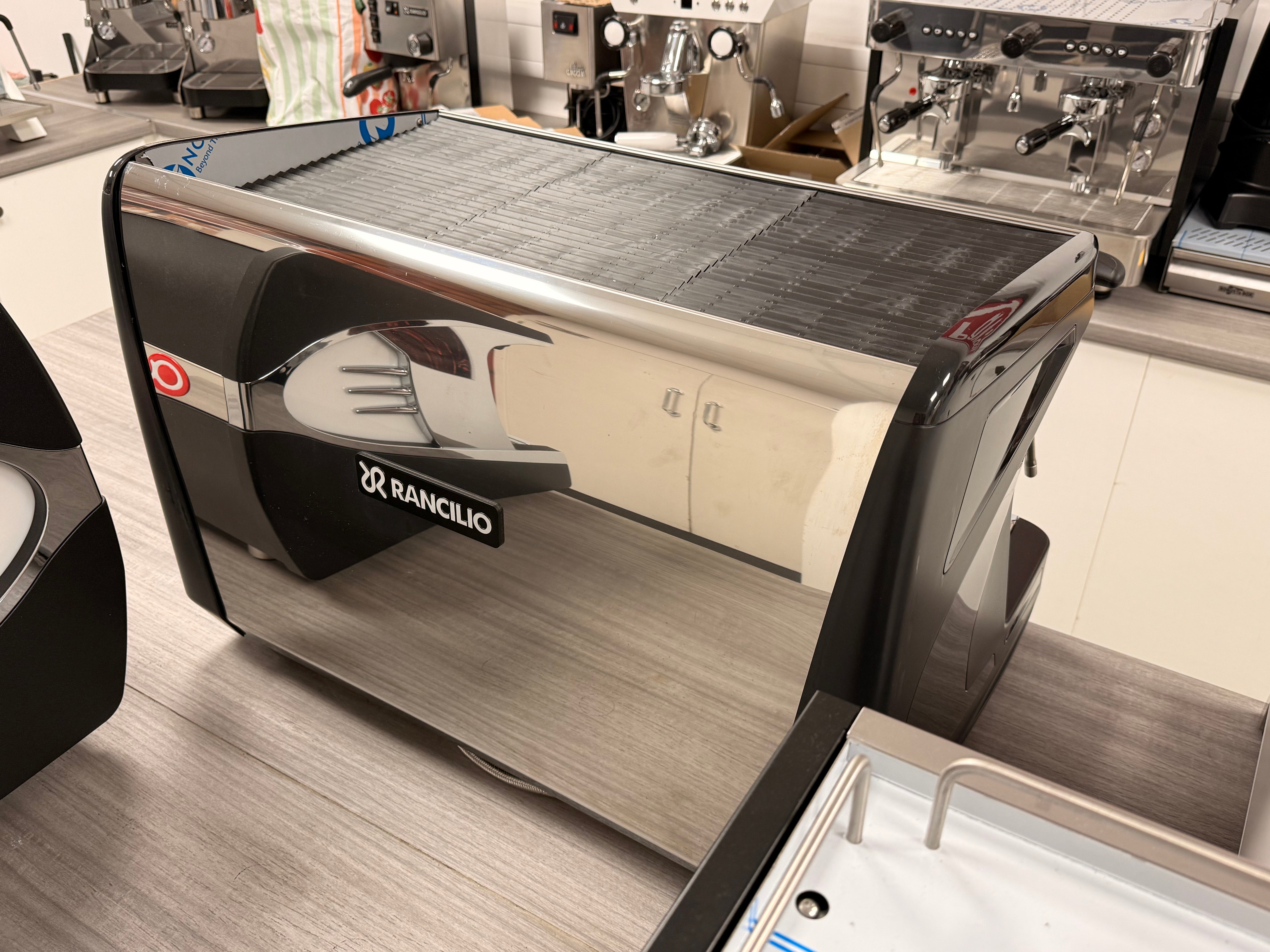 Rear View Rancilio Classe 7 showroom model. Available from Espresso Services with full warranty.