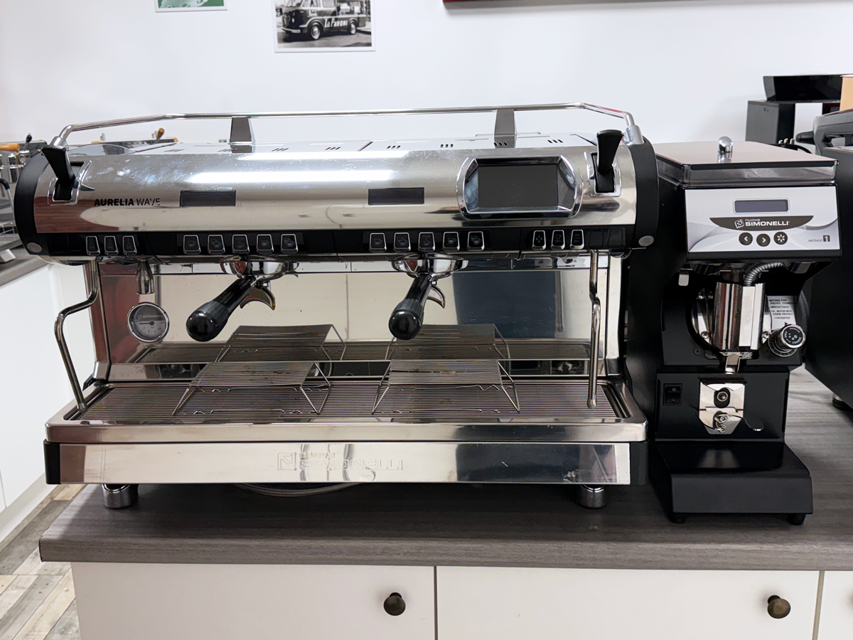 Refurbished Nuova Simonelli Aurelia Wave 2 Group Espresso Machine & Mythos One Grinder Package