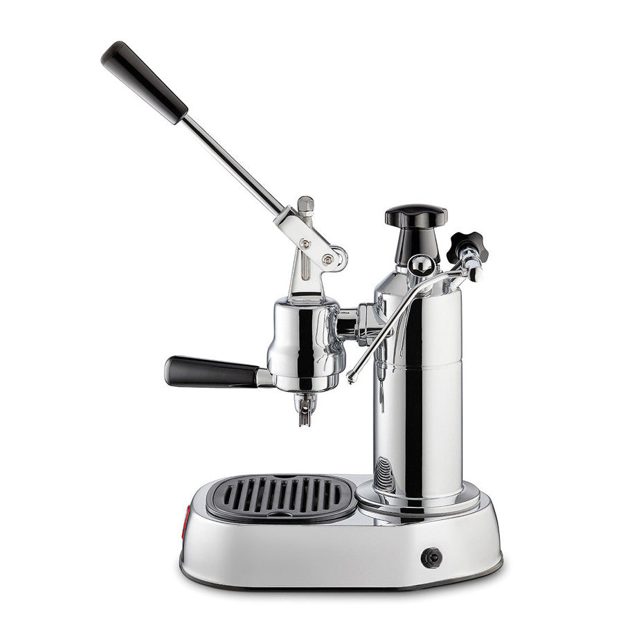 La Pavoni Europiccola (Chrombasis, schwarze Griffe) 220 V – LPLELQ01UK 