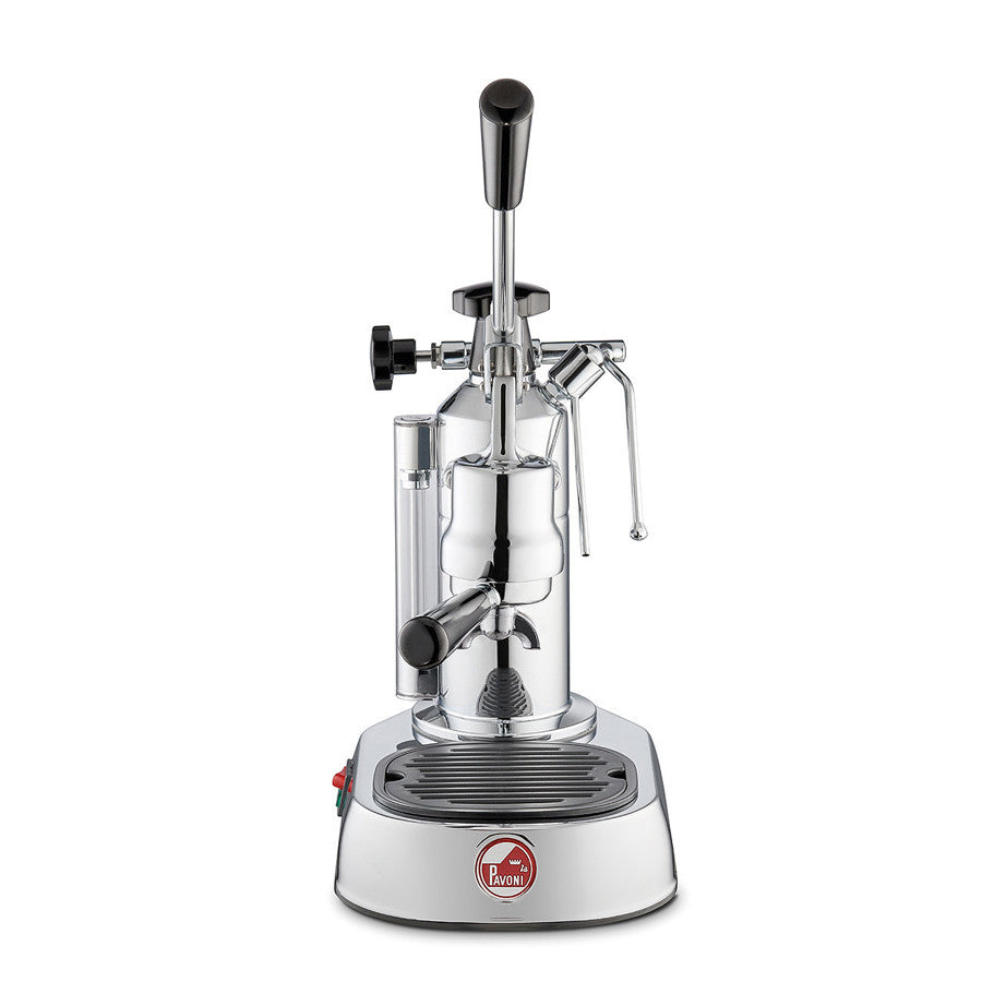 La Pavoni Europiccola (Chrombasis, schwarze Griffe) 220 V – LPLELQ01UK 