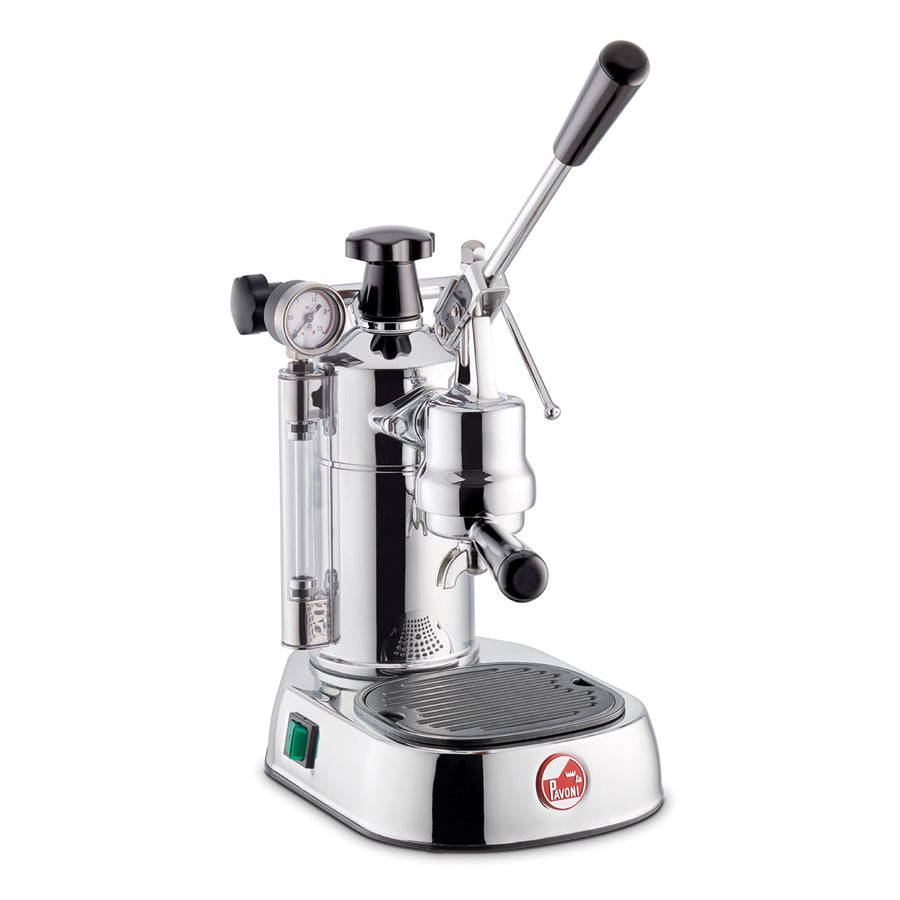 La Pavoni Lever Professional (Sockel verchromt, schwarze Griffe) 240 V – LPLPLQ01UK 