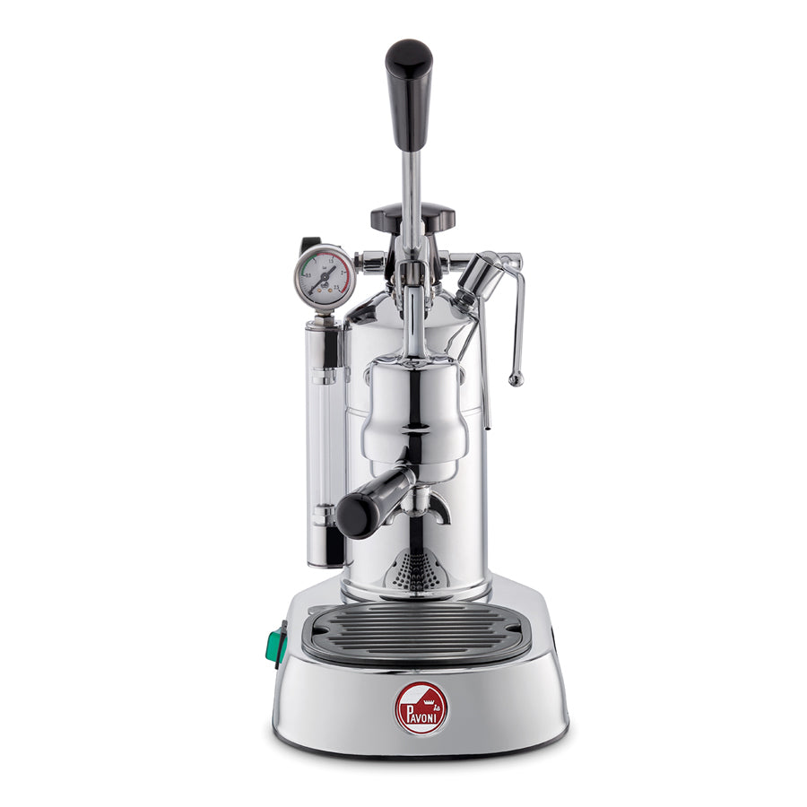 La Pavoni Lever Professional (Sockel verchromt, schwarze Griffe) 240 V – LPLPLQ01UK 