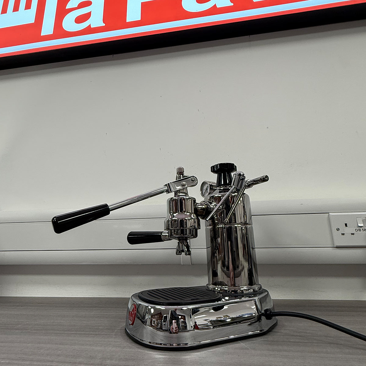 La Pavoni Lever Professional (Holzgriffe mit Chromsockel) 240 V – LPLPLH01UK 