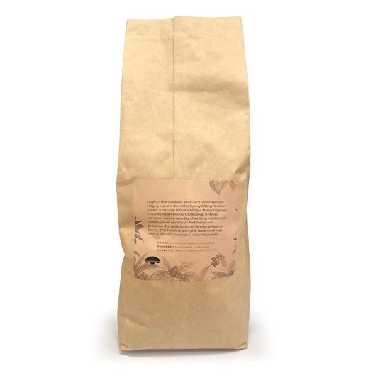 Superb Coffee Co. Sierra Alta 100% ORGANIC Espresso Coffee Beans 1Kg. Supplied by The Espresso Shop.