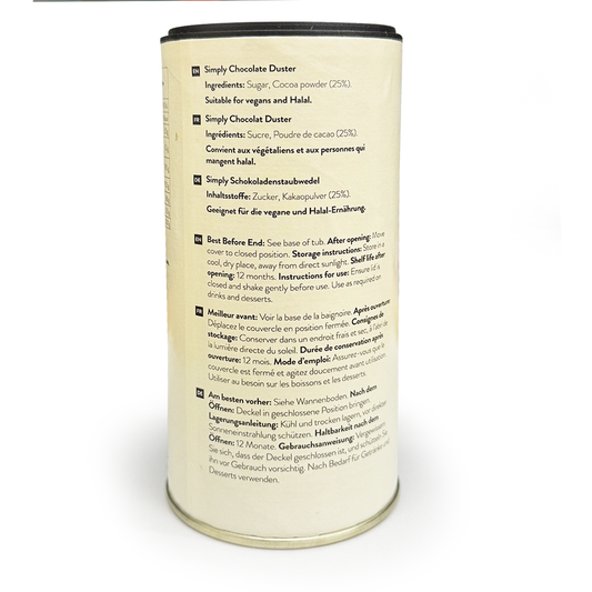 Simply Chocolate Duster 300g Shaker