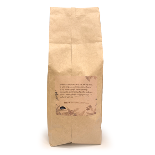 Superb Coffee Co. Terra Nova 100% ORGANIC Espresso Beans 1Kg. Available from The Espresso Shop.