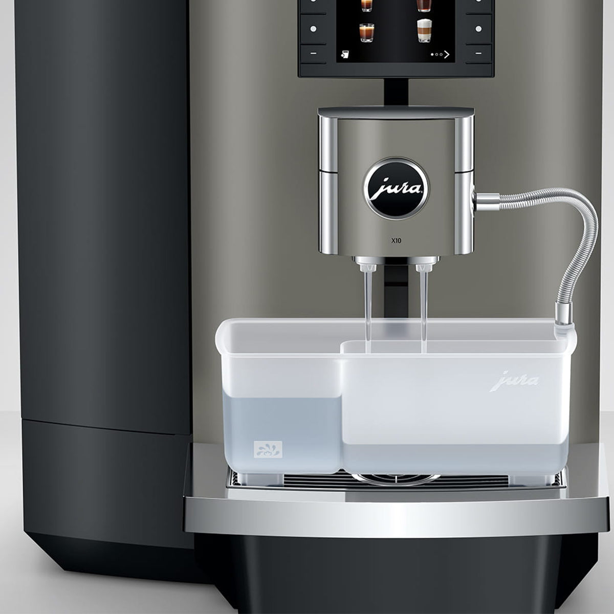 Jura X10 Automatic Coffee Machine + 1Ltr Fridge