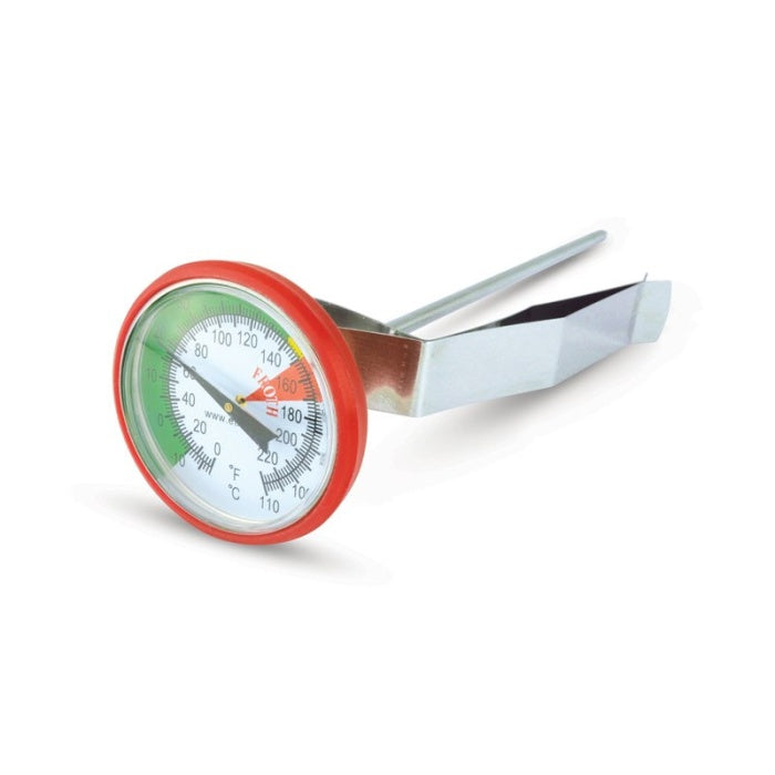 Colour Coded Milk Frothing Thermometers - Red